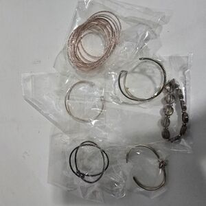 Elegant Gold and Silver Tonex Bangle Set Bracelets Fashion Jewelry